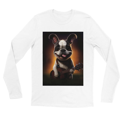 Premium langærmet T-shirt - Melodic Mirth French Bulldog 