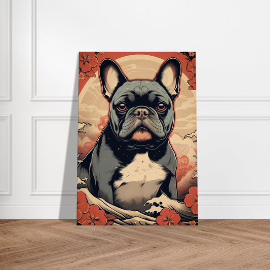 Lærredstryk - Blossom Guardian French Bulldog 