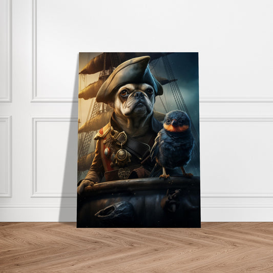 Plakat - Fransk Bulldog Pirat 
