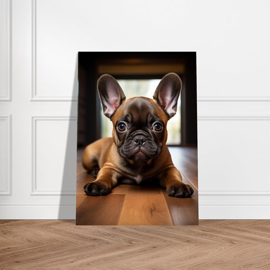 Plakat - Inquisitive Gaze French Bulldog 