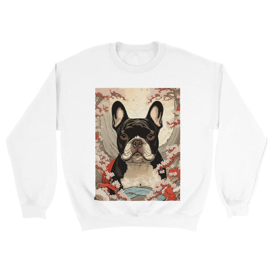Crewneck Sweatshirt - Cherry Blossom French Bulldog 