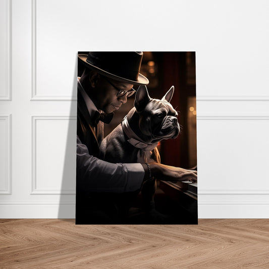 Plakat - Fransk Bulldog Klaverkammerat 