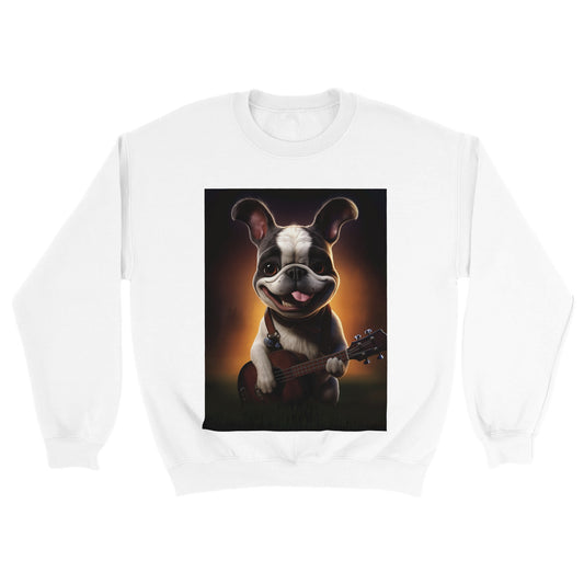 Crewneck Sweatshirt - Melodic Mirth French Bulldog 